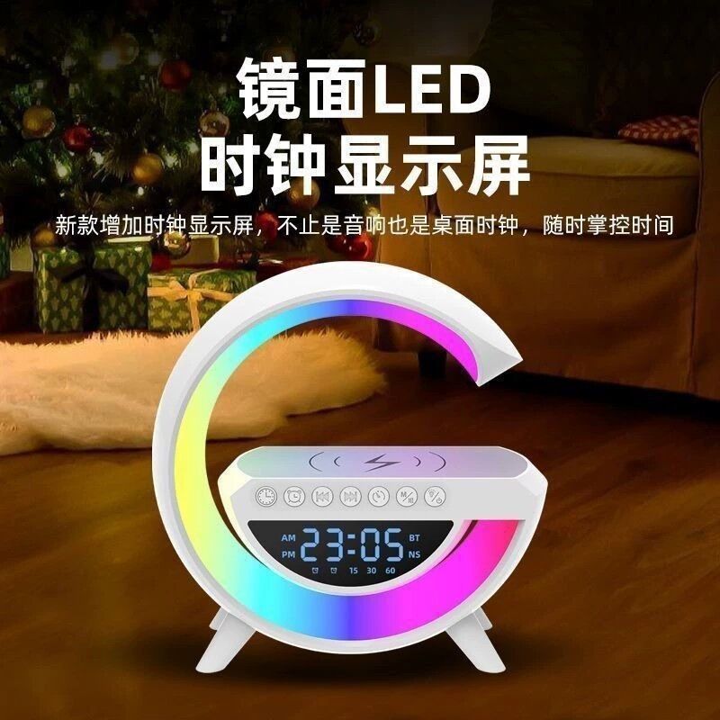 镜面LED时钟蓝牙音箱